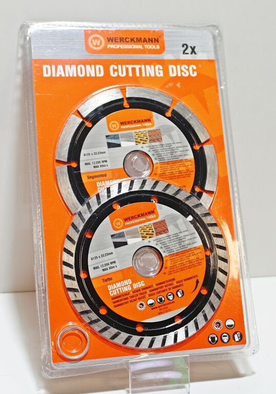 TARCZE DIAMENTOWE WERCKMANN 125MM X 22,23MM 2SZT