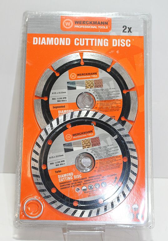 TARCZE DIAMENTOWE WERCKMANN 125MM X 22,23MM 2SZT