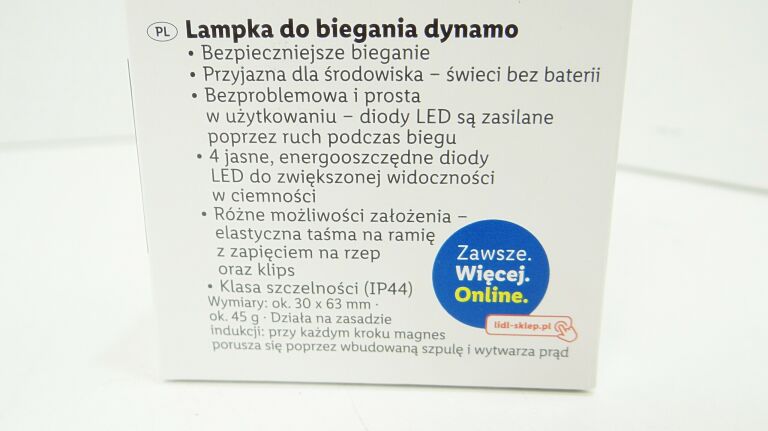 CRIVIT LAMPKA DO BIEGANIA DYNAMO