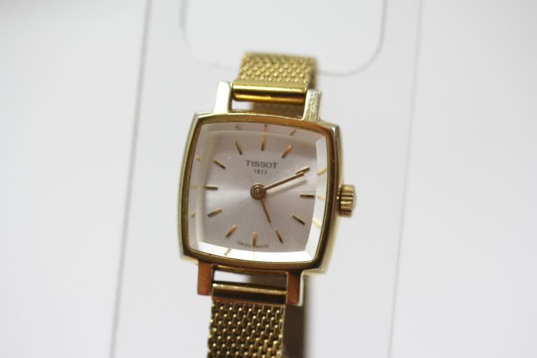 DAMSKI ZEGAREK TISSOT LOVELY SQUARE SWISS MESH 30