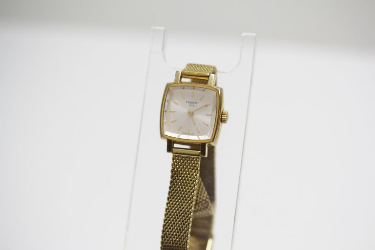 DAMSKI ZEGAREK TISSOT LOVELY SQUARE SWISS MESH 30