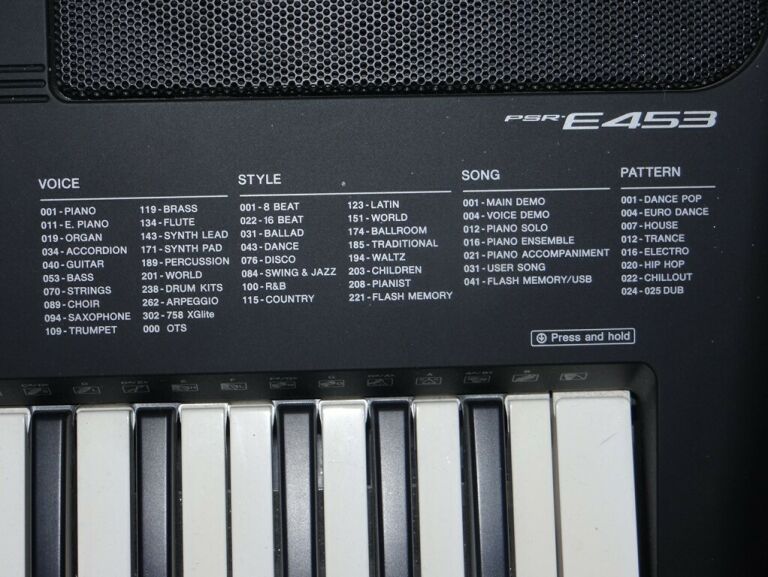 KEYBOARD YAMAHA PSR-E453