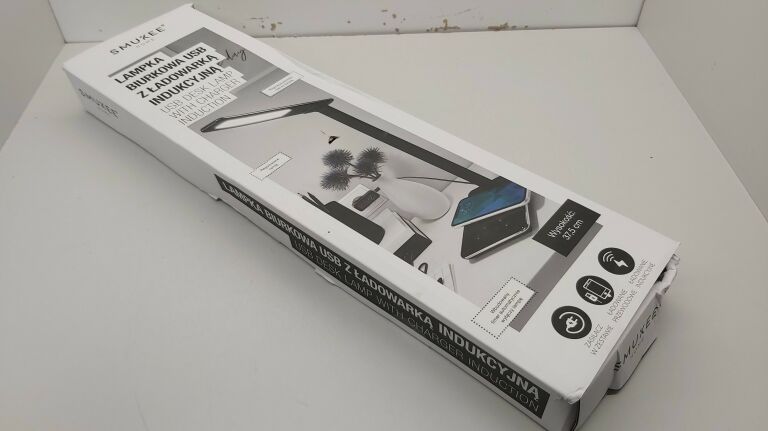 LAMPKA BIURKOWA USB Z ŁADOWARKĄ INDUKCYJNĄ SMUKEE