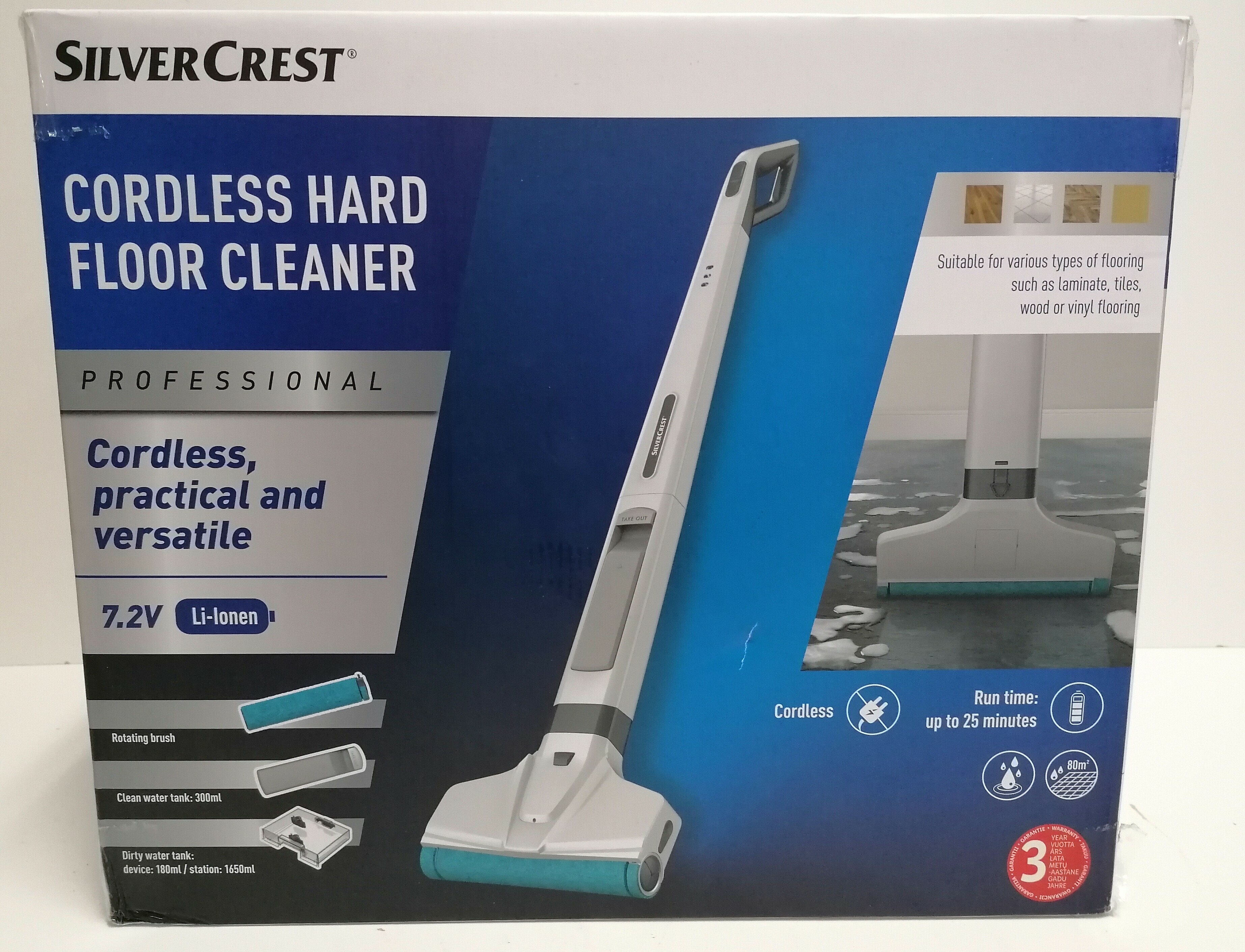 cordless hard floor cleaner silvercrest