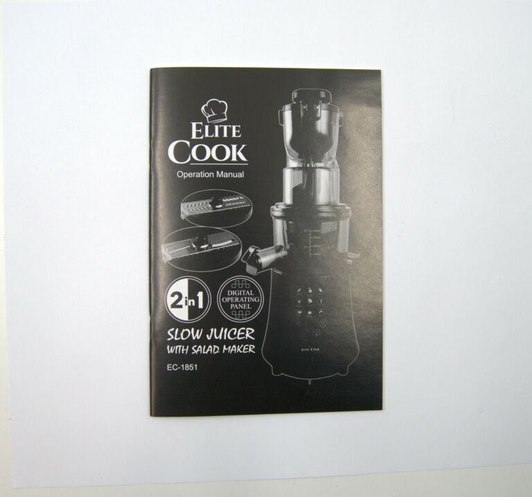 WYCISKARKA WOLNOOBROTOWA ELITE COOK EC-1851