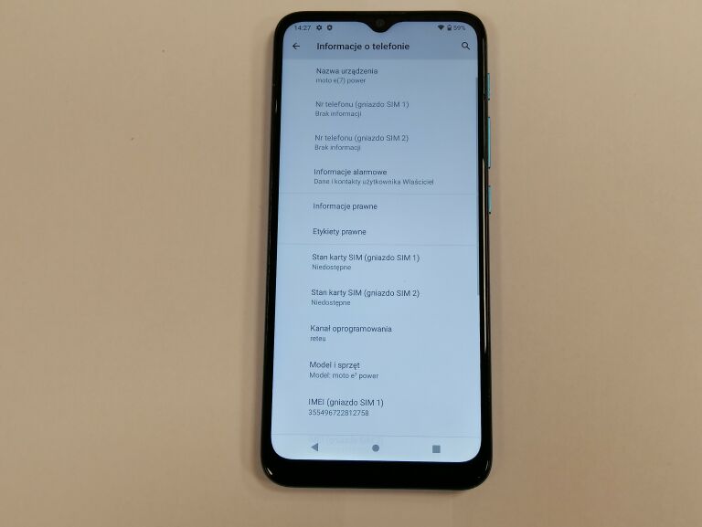 MOTOROLA MOTO E7 POWER 4GB/64GB GWAR Z 10.2021