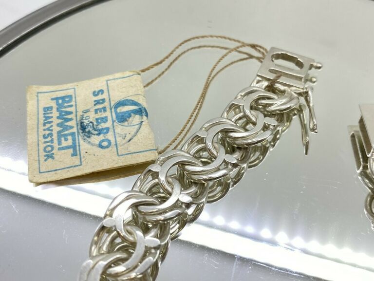 SREBRNA BRANSOLETKA BIAMET WARMET 34.7G P925 22CM