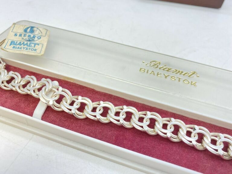SREBRNA BRANSOLETKA BIAMET WARMET 34.7G P925 22CM