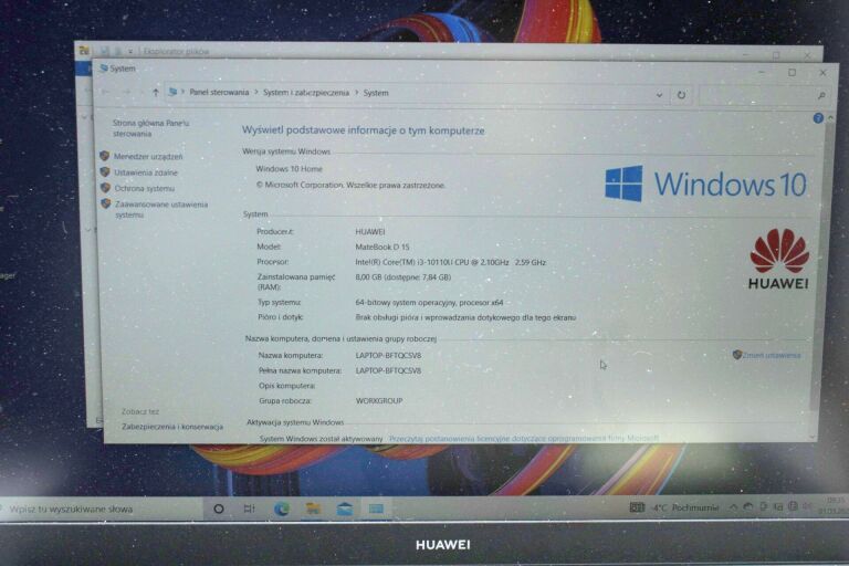 LAPTOP HUAWEI MATEBOOK 15D 8GB RAM 100 GB SSD