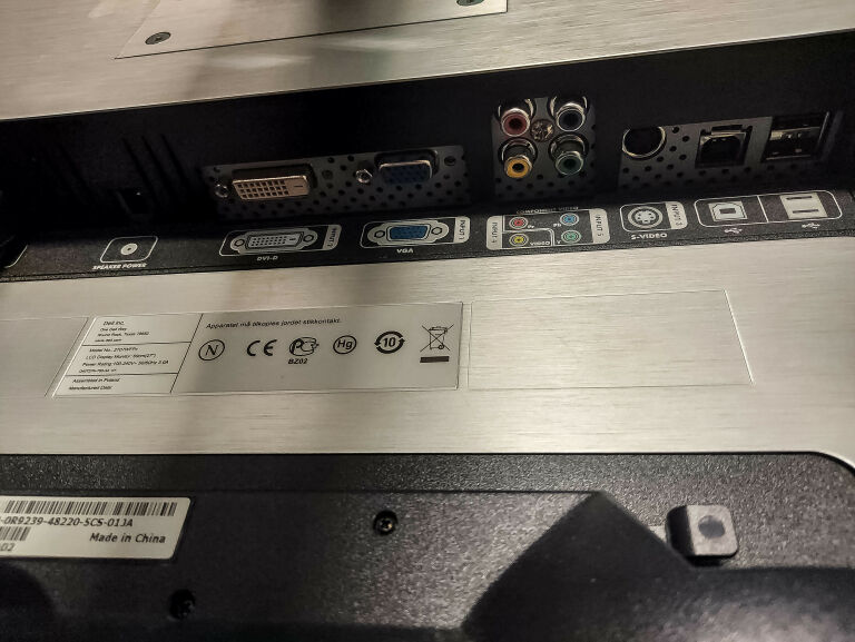 MONITOR LCD DELL 2707WFP 27 CALI FULL HD