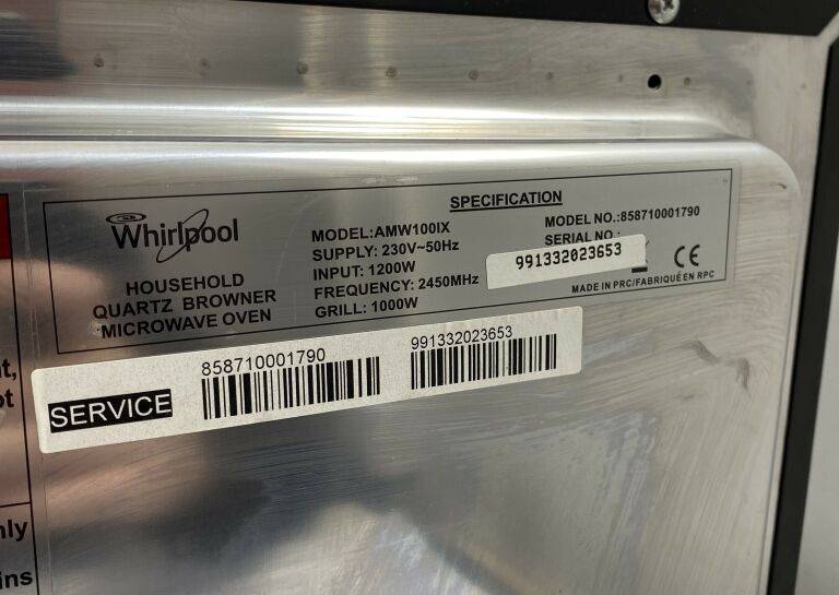 KUCHENKA MIKROFALOWA DO ZABUDOWY WHIRLPOOL AMW 10