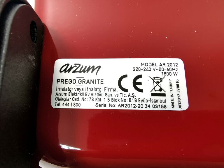 GRILL ELEKTRYCZNY ARZUM PREGO GRANITE OPIEKACZ