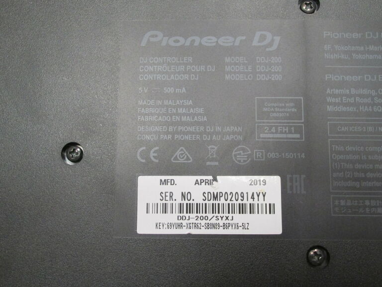 KONTROLER/MIKSER PIONEER DJ DDJ-200 2-KANAŁOWY