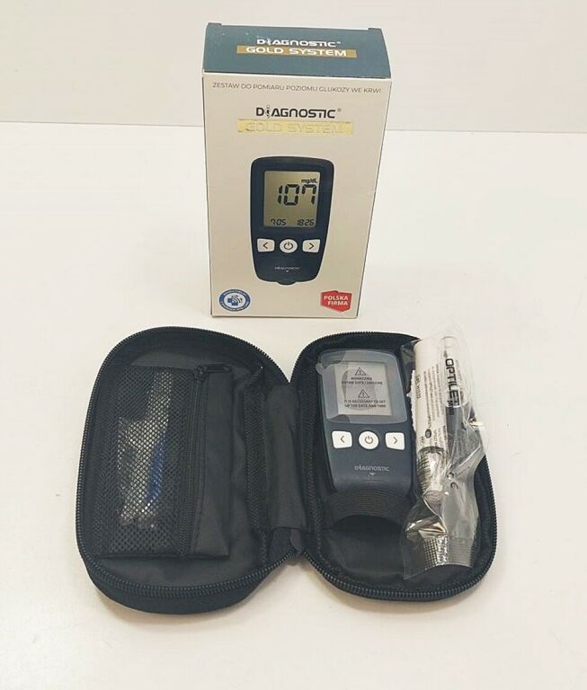 GLUKOMETR DIAGNOSTIC GOLD SYSTEM KOMPLET