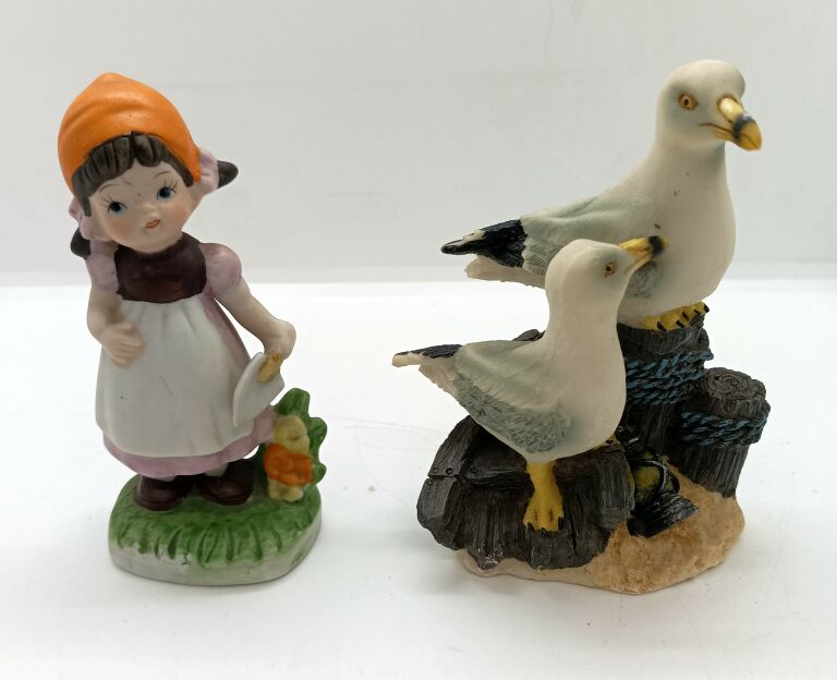 STARE FIGURKI CERAMICZNE NIEMCY LATA 50-TE ZESTAW