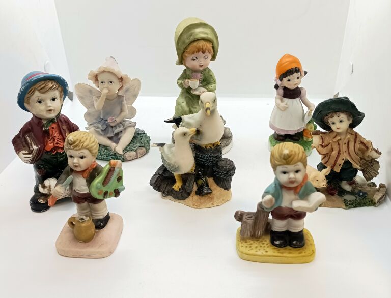 STARE FIGURKI CERAMICZNE NIEMCY LATA 50-TE ZESTAW