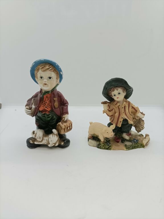 STARE FIGURKI CERAMICZNE NIEMCY LATA 50-TE ZESTAW