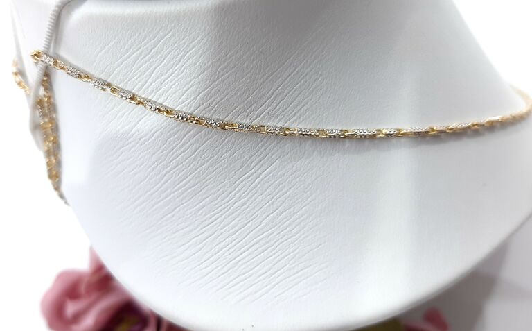 sliczny-zloty-lancuszek-689g14k-55cm-dlugosc-calkowita-5500