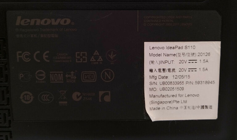 NETBOOK LENOVO IDEAPAD S110 2/320GB +ŁAD OPIS!