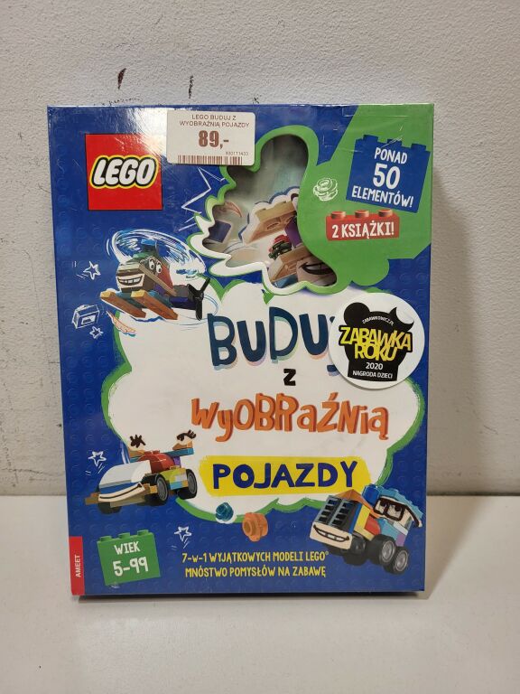 LEGO BUDUJ Z WYOBRAŹNIĄ POJAZDY KLOCKI KSIĄŻKA