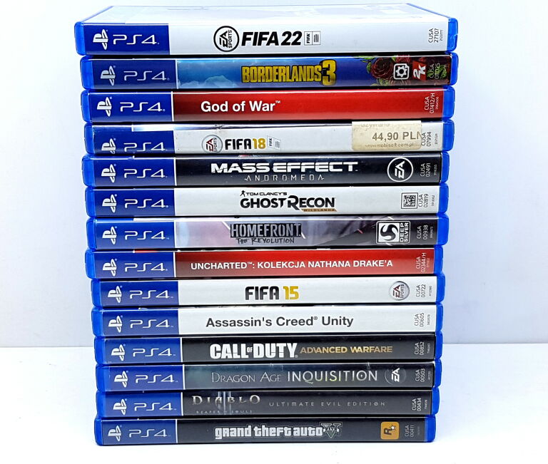 KONSOLA PS4 500GB 2 PADY KOLEKCJA GIER 14 SZT.