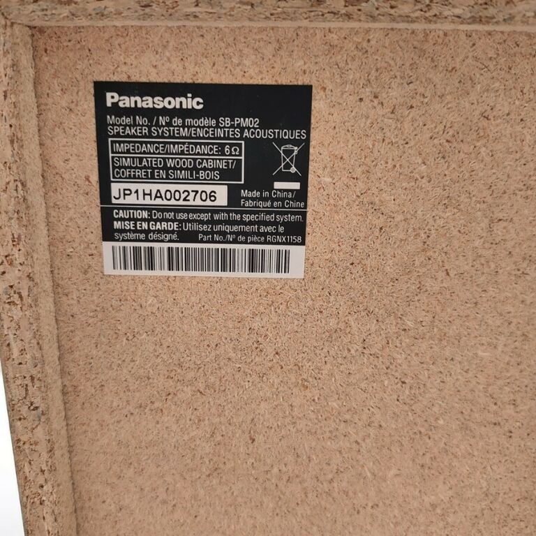 KOLUMNY GŁOŚNIKOWE PANASONIC SB-PM02 CZARNE PARA