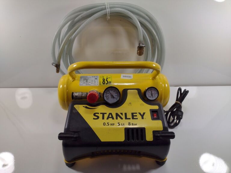 KOMPRESOR BEZOLEJOWY STANLEY DN 55/8/5 + WĄŻ 8BAR