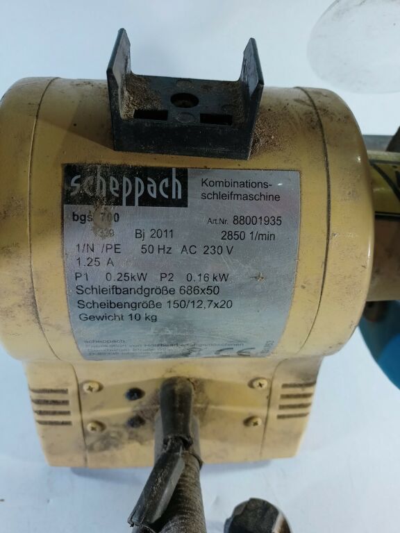 SZLIFIERKA STOŁOWA TAŚMOWA SCHEPPACH BGS 700