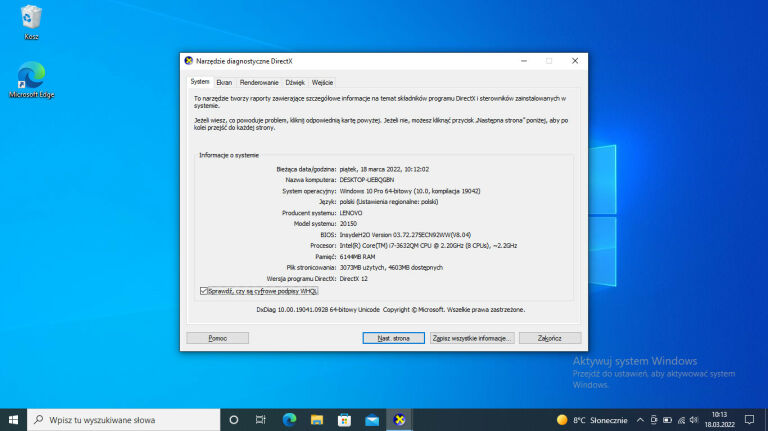 LENOVO G580 15,6'' I7-3632QM 6GB 150GB HDD