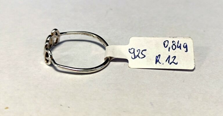 SREBRNY PIERŚCIONEK LOVE 0,84G 925 R.12
