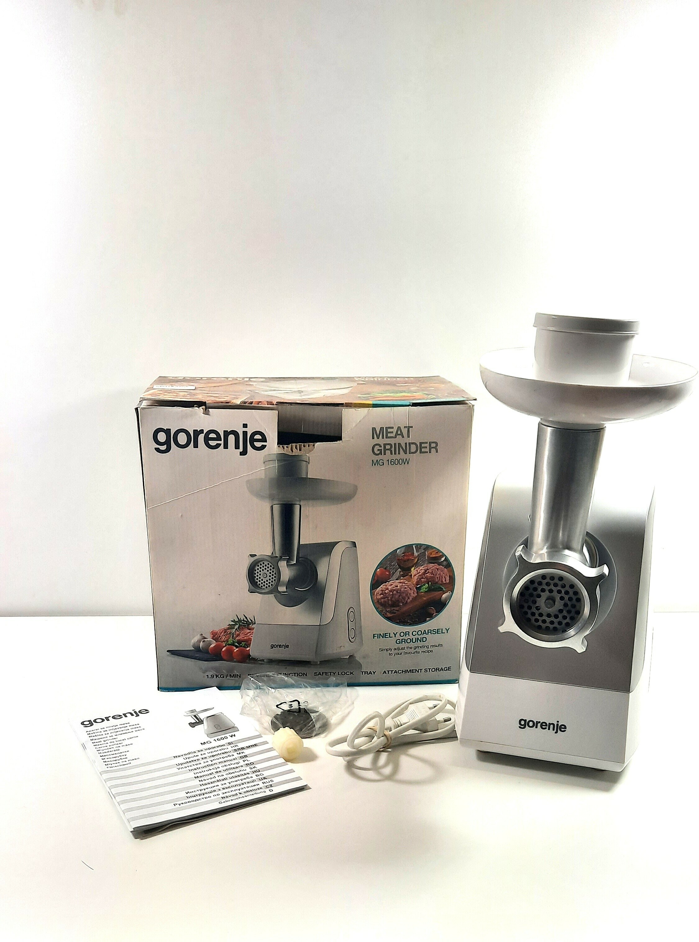 MASZYNKA DO MIELENIA MIĘSA GORENJE MG1600W | Maszynki do mielenia mięsa ...