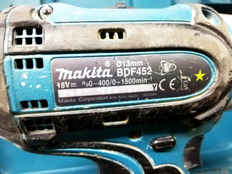 WKRĘTARKA  MAKITA BHP 452 + WALIZKA  + ŁADOWARKA