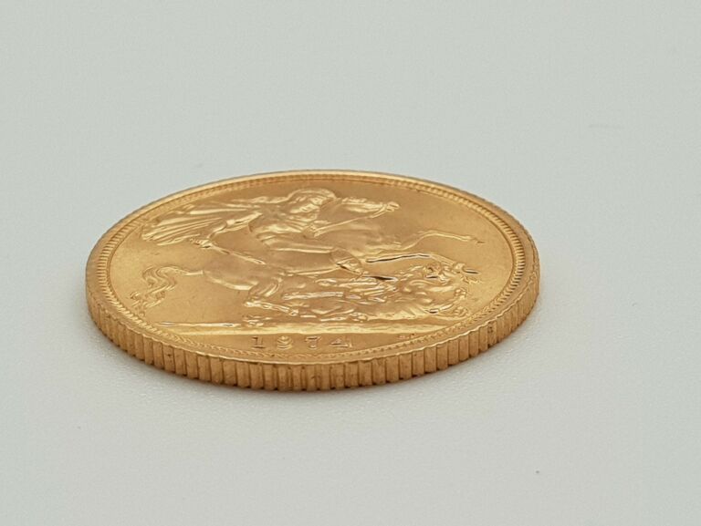 ZŁOTA MONETA SUWEREN 1974 7,99G 916