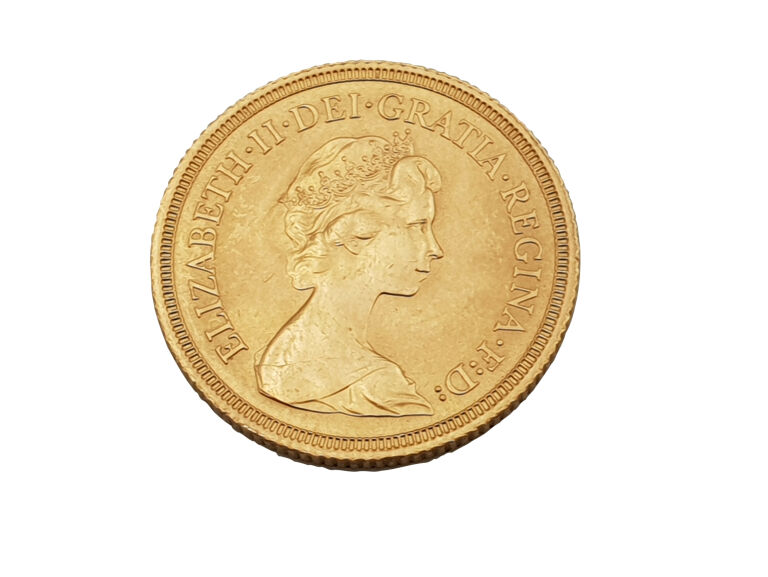 ZŁOTA MONETA SUWEREN 1974 7,99G 916