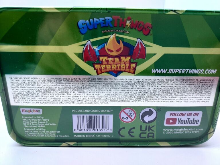 SUPER ZINGS 8 THINGS METALOWA PUSZKA