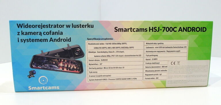 REJESTRATOR 2020 LUSTERKO ANDROID ADAS 4G WIFI GP