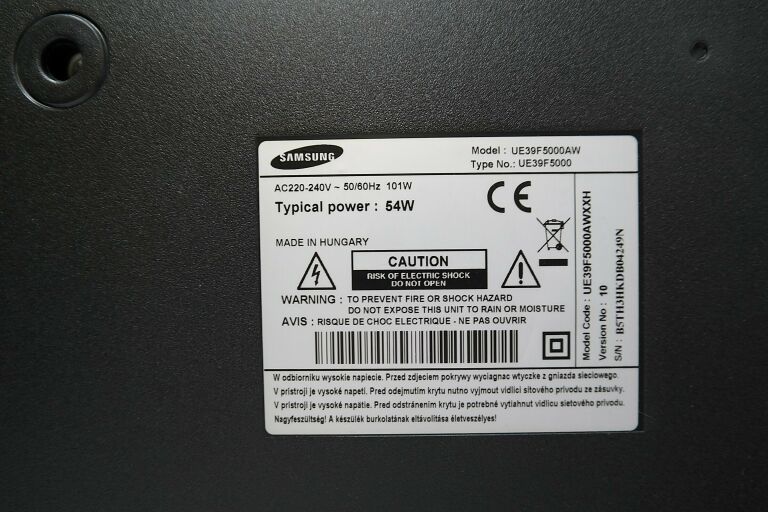 TELEWIZOR SAMSUNG UE39F5000AW 39 CALI