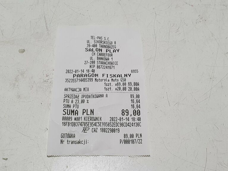 MOTOROLA MOTO G50 4/64GB 5G@JAK NOWY