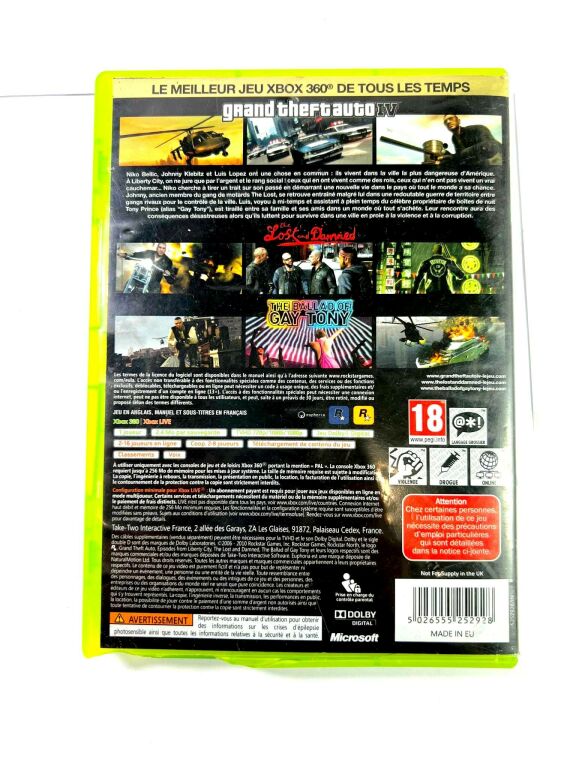 XBOX 360 GTA IV LIBERTY CITY