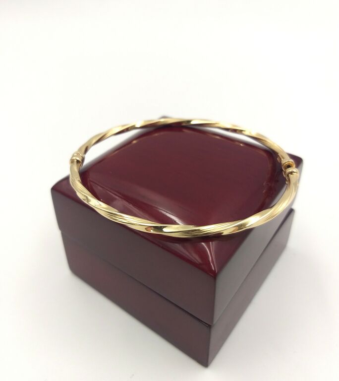 ZŁOTA BRANSOLETKA SZTYWNA 585 ŚR.6,5CM 3,87G