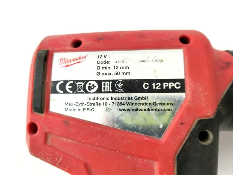OBCINAK DO RUR PEX MILWAUKEE C12 PPC