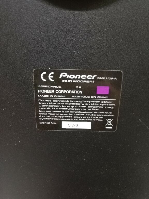 SUBWOOFER PIONEER SMX1129-A