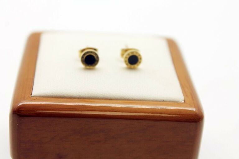 kolczyki-zlote-stal-chirurgiczna-czarne-oczko-ean-gtin-5905884053683