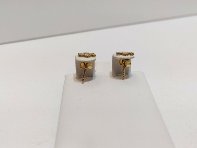 ZŁOTE KOLCZYKI PŁATKI SNIEGU PR.585