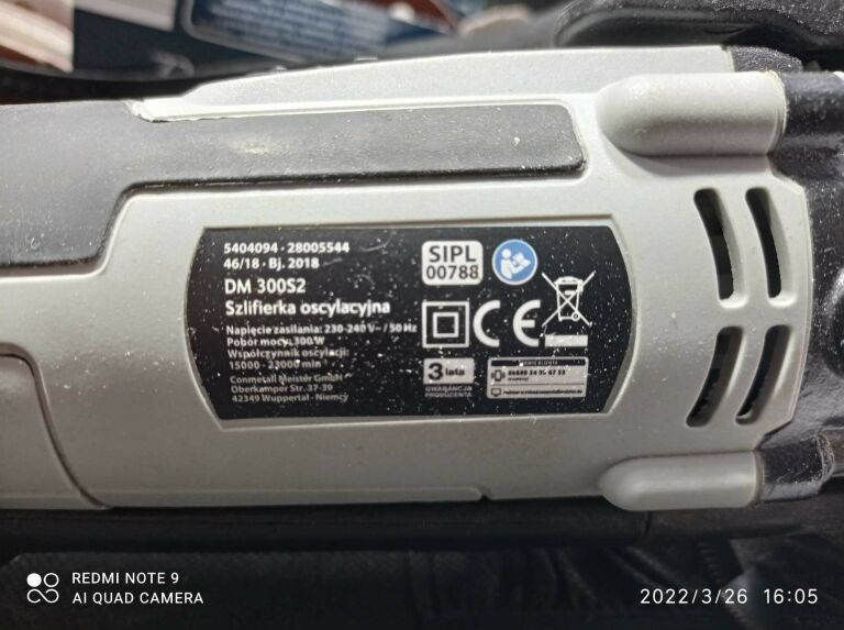 SZLIFIERKA OSCYLACYJNA DURO PRO DM 300S2