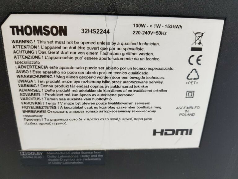 TELEWIZOR THOMSON 32HS2244 32 CALE
