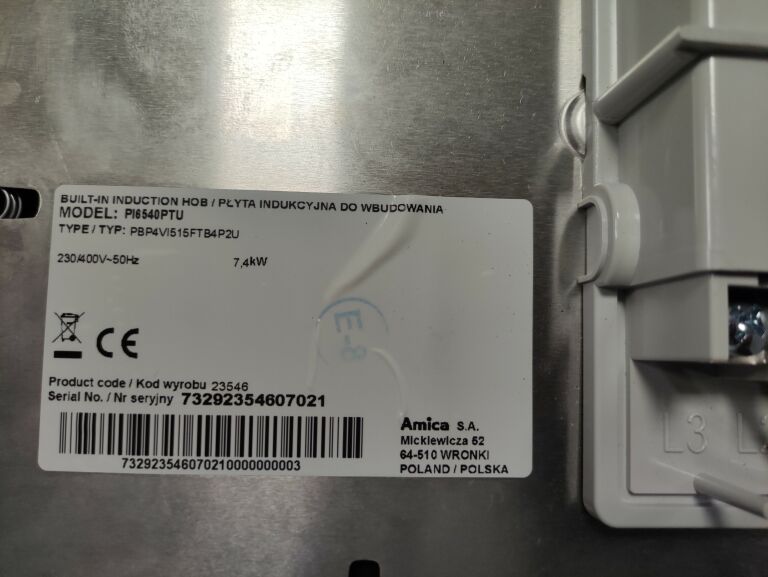PŁYTA INDUKCYJNA INDUKCJA AMICA PI6540PTU