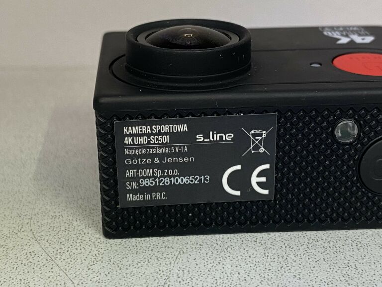 KAMERA SPORTOWA GOTZE JENSEN S-LINE UHD-SC501 !