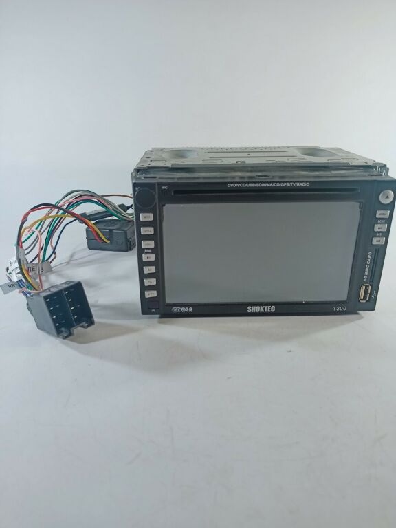 SHOKTEC T300 2DNIN RADIO DVD CD USB BRAK POWER