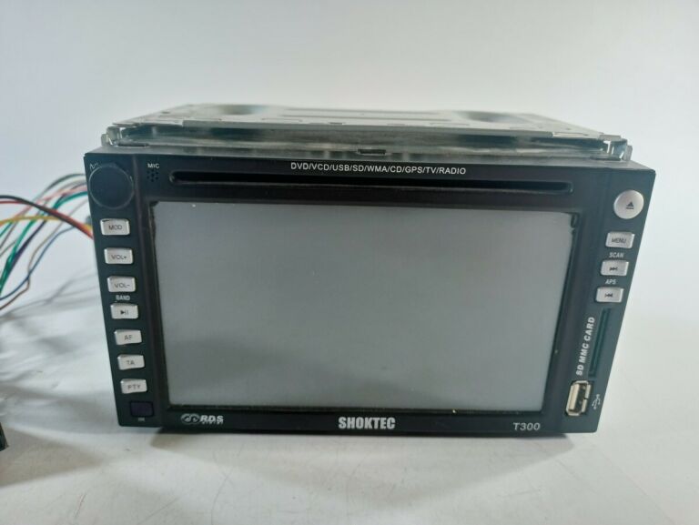 SHOKTEC T300 2DNIN RADIO DVD CD USB BRAK POWER